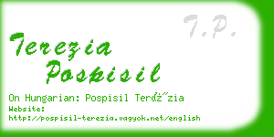 terezia pospisil business card